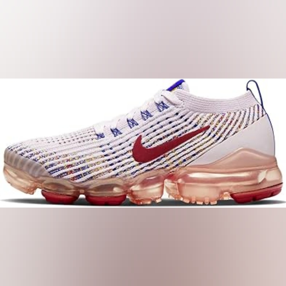 Nike Air VaporMax Flyknit 3 AJ6910-501 White Running Sneaker Women Sz 7 Men 5.5